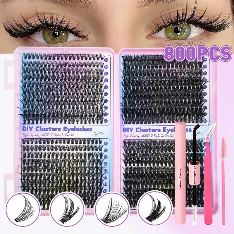 200/800pcs Eyelash Extension Kit