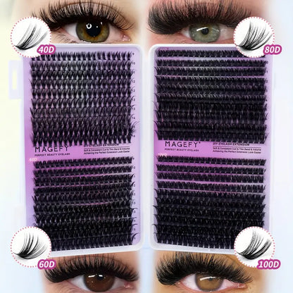 Thick & Fluffy Eyelash Cluster Kit 800PCS